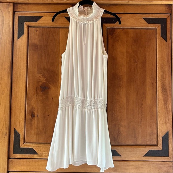 Amanda Uprichard Kimmie High
Neck Mini Dress in Ivory Sz L - Picture 4 of 10